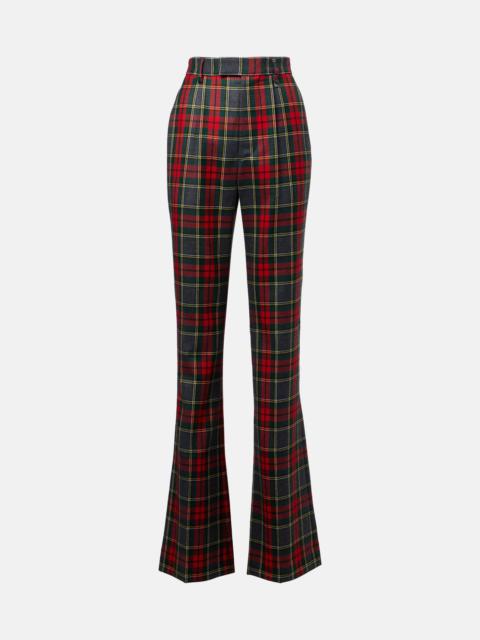 Vivienne Westwood Ray checked virgin wool wide-leg pants