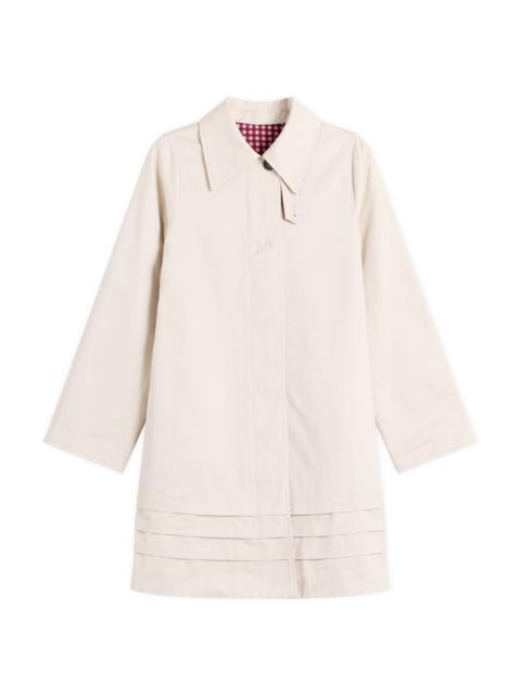 DAMSON MADDER. Damson Madder Mercedes Bow Reversible Trench Coat