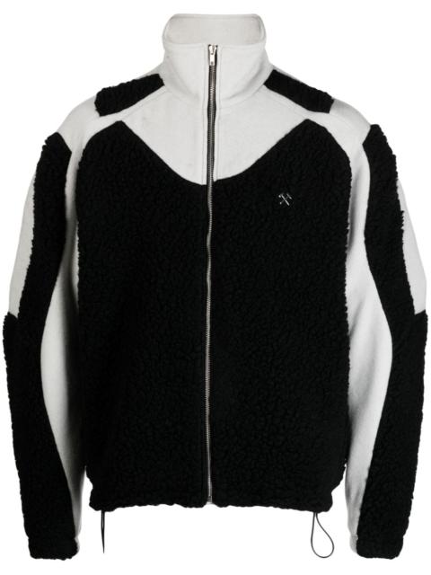 Ercan funnel-neck fleece jacket