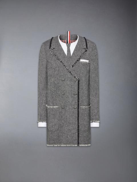 Thom Browne SOLID DONEGAL TWEED TROMPE L'OEIL DRESS