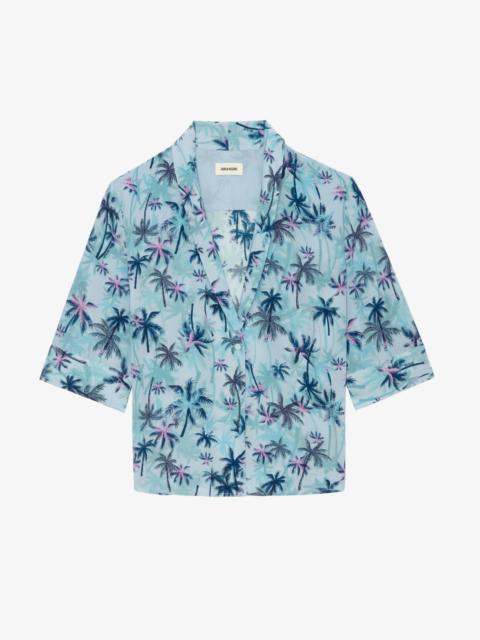 Zadig & Voltaire Telmos Resort Printed Silk Blouse