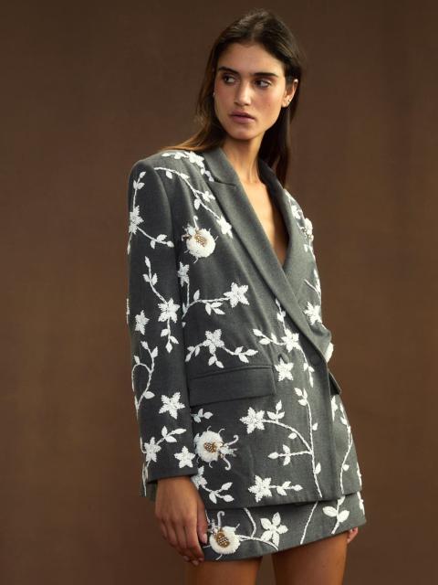 CYNTHIA ROWLEY Fleur Embellished Blazer