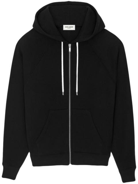 SAINT LAURENT cotton hooded jacket