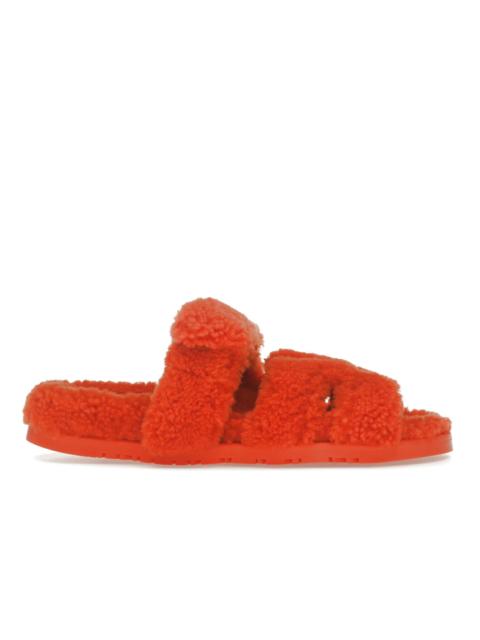 Hermès Hermes Chypre Sandal Orange Shearling (Women's)
