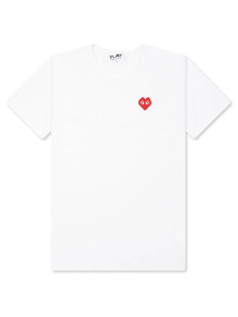 Comme des Garçons PLAY COMME DES GARCONS PLAY X THE ARTIST INVADER WOMEN'S T-SHIRT - WHITE