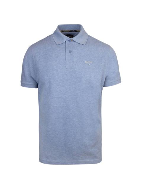 Barbour tartan-trim embroidered-logo polo shirt