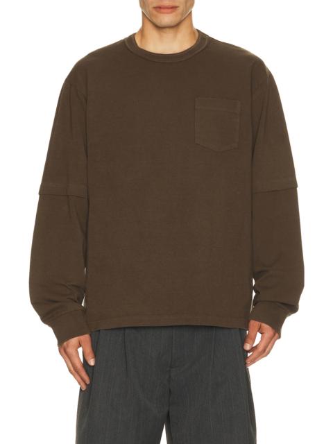 sacai Cotton Jersey Long Sleeve T-shirt