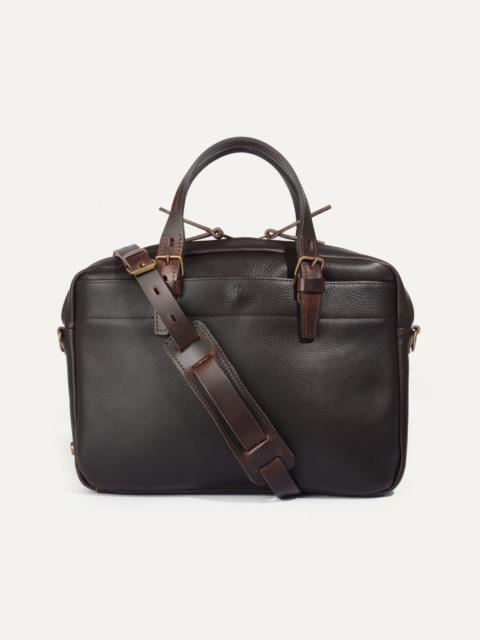Bleu de Chauffe FOLDER BUSINESS BAG  -  DARK BROWN