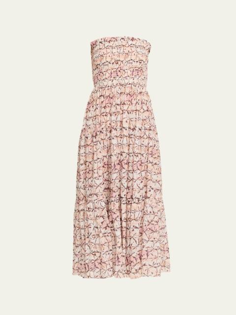 ULLA JOHNSON Luca Coverup Midi Dress