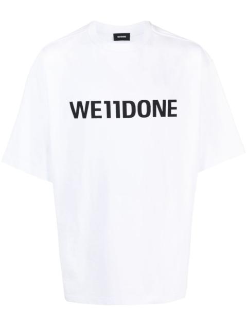 We11done logo-print cotton T-shirt