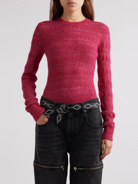 Isabel Marant Étoile Acia Alpaca Blend Sweater in Raspberry at Nordstrom