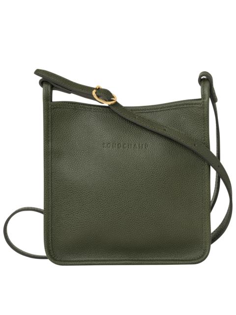 Longchamp Le Foulonné S Crossbody bag Khaki - Leather