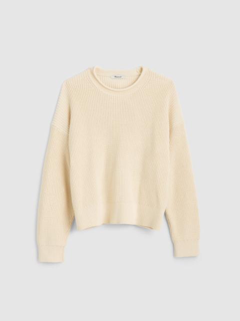 Madewell The Arden Crewneck Sweater in 100% Cotton