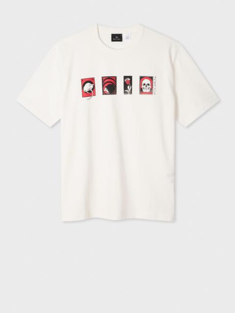 Paul Smith White 'Cards' Print T-Shirt