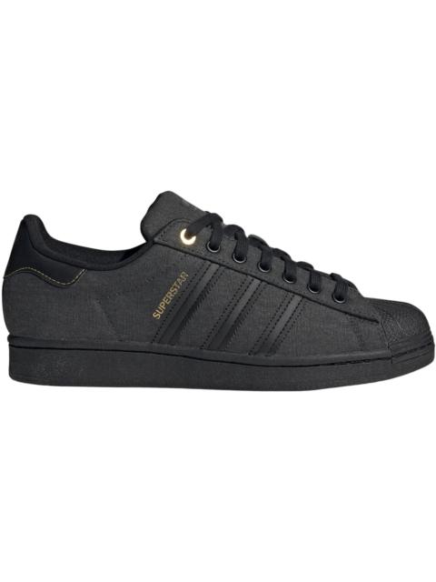 adidas Superstar Carbon Core Black Gold Metallic