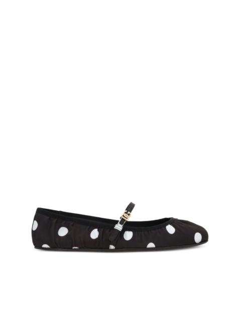 polka dot ballerina shoes