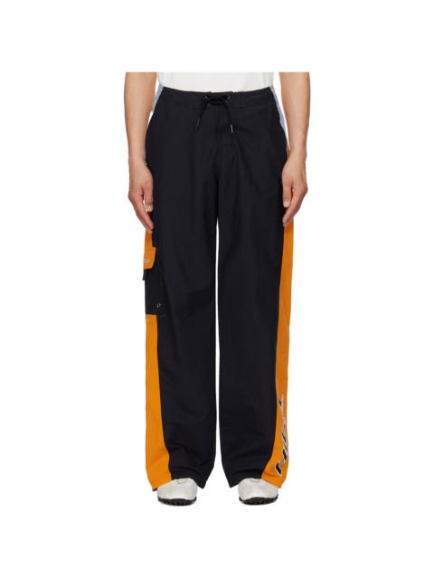 Martine Rose Black & Orange Board Short Sweatpants