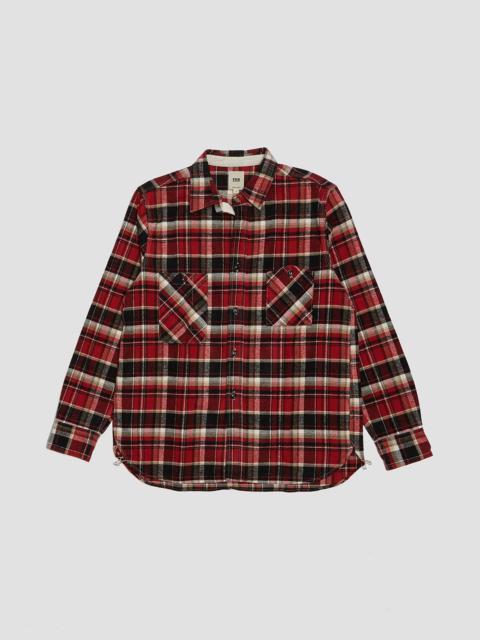 Nigel Cabourn FOB Factory Heavy Nel Work Shirt Red