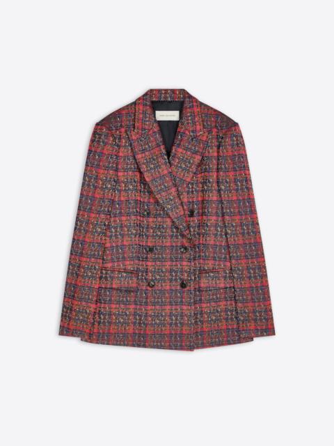 Dries Van Noten DOUBLE BREASTED JACQUARD BLAZER