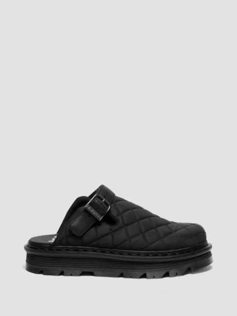 Dr. Martens Zebzag Quilted Canvas Slingback Platform Mules