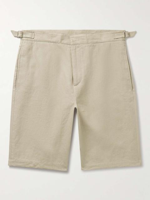 Loro Piana Majuro Straight-Leg Linen Bermuda Shorts