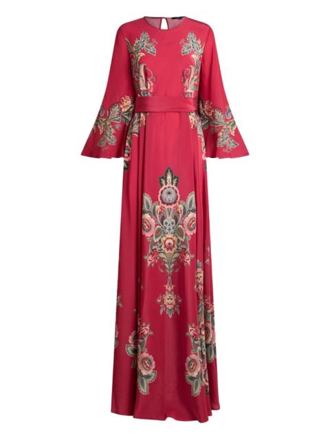 Etro paisley-print belted maxi dress