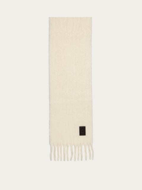 FERRAGAMO Double scarf with fringing