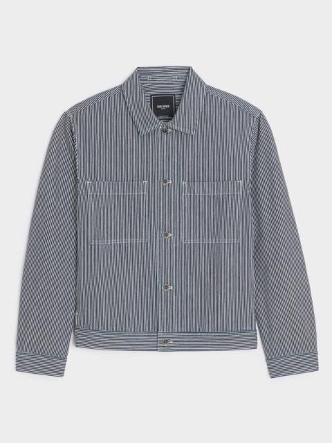 TODD SNYDER Hickory Stripe Denim Jacket