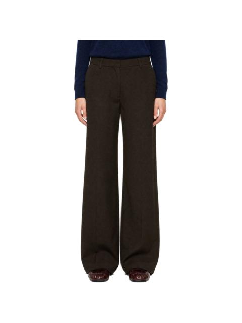 Acne Studios Brown Tailored Wool Trousers