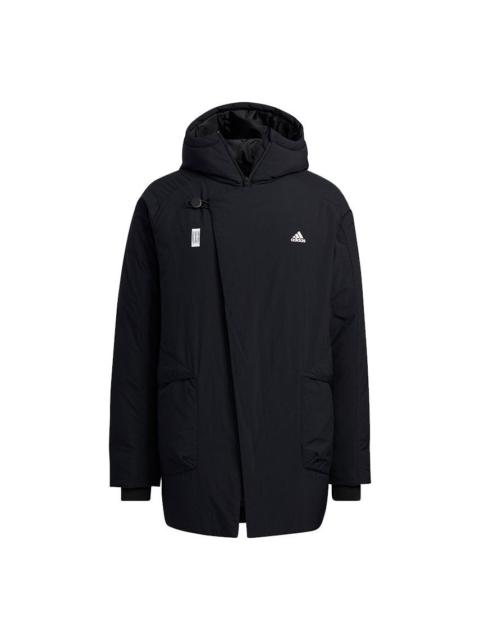 adidas Wuji Down Jkt Series Outdoor Sports Stay Warm mid-length hooded down Jacket Black H23102