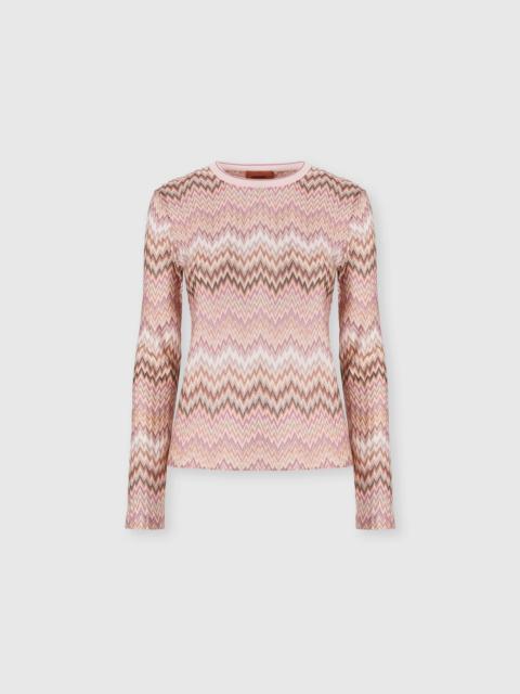 Missoni Long-sleeve viscose sweater with snake motif