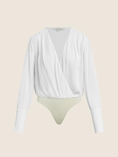 Favorite Daughter THE STRIPE JACQUARD DATE BLOUSE