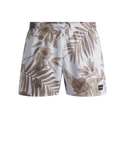 BOSS FULLY LINED SWIM SHORTS WITH SEASONAL PRINT