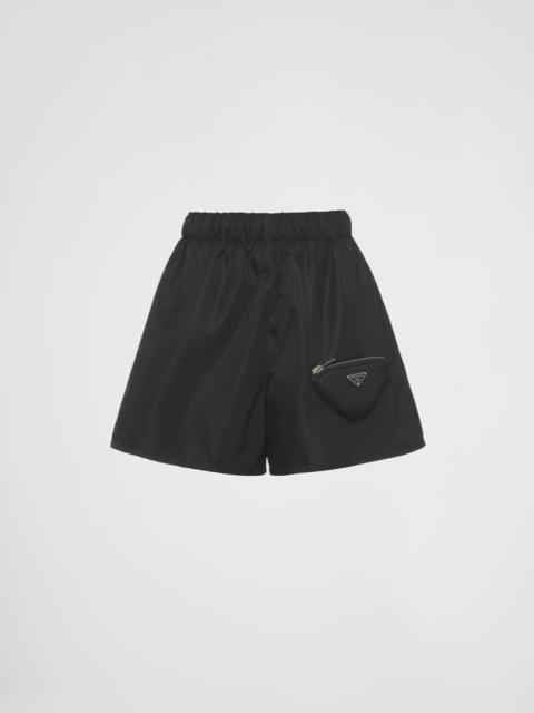 Re-Nylon shorts with pouch