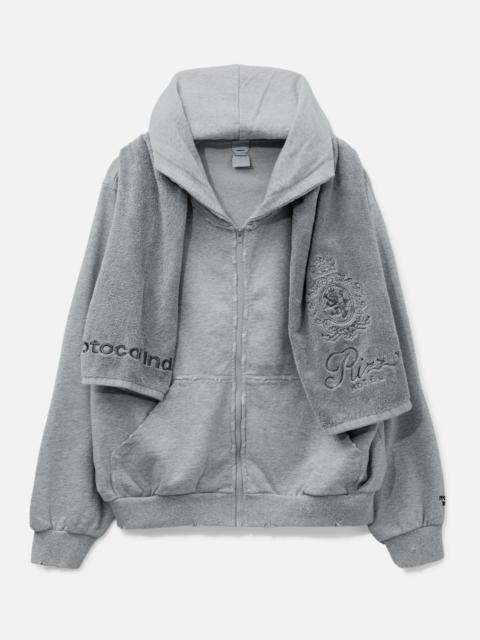 Protocol Index TERRY TOWEL ZIP HOODIE