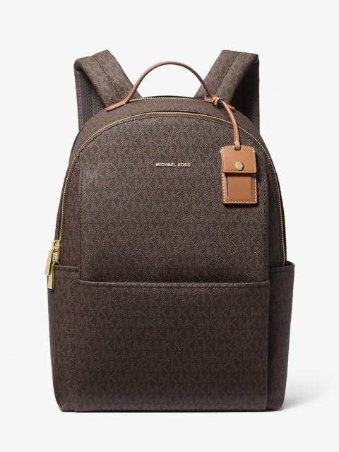 MICHAEL KORS Sable Large Signature Logo Backpack