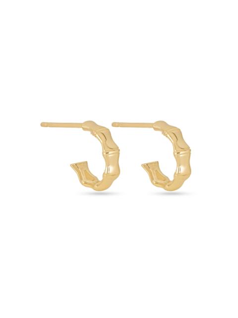 STONE AND STRAND Resort Gold Bamboo Hoops