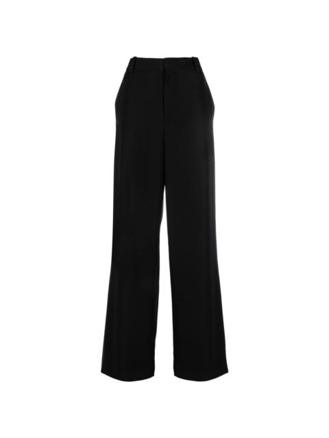 mid-rise wide-leg trousers