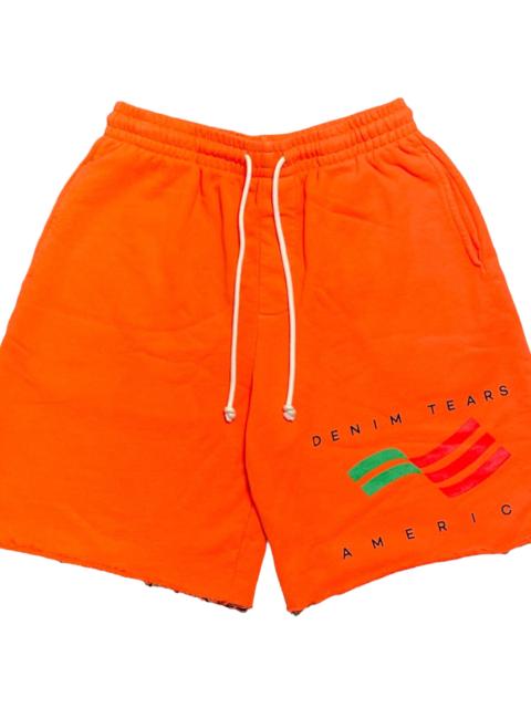 DENIM TEARS America Sportswear Sweatshorts "Orange" DT530