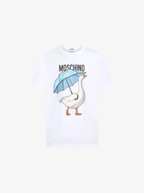Moschino GOOSE COTTON JERSEY T-SHIRT