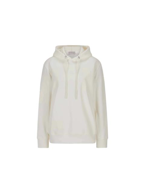 Moncler Moncler Logo Hoodie White/Creme