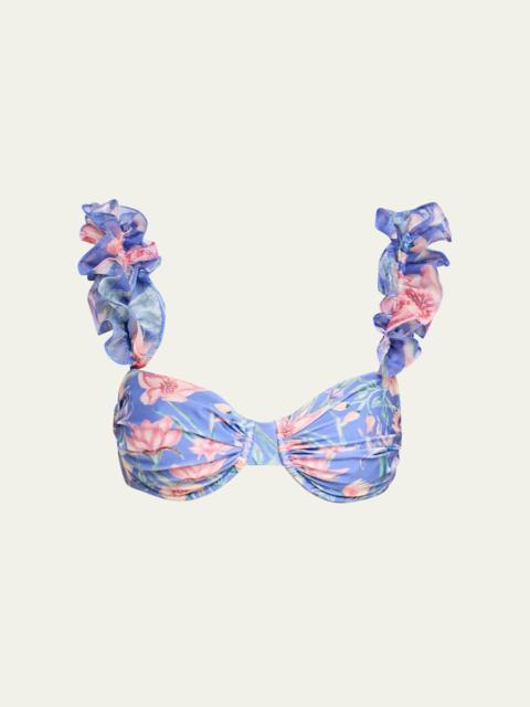 PatBO Amaryllis Flutter Bikini Top