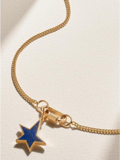 MARLA AARON Not So Heavy + Babylock+ Star 14-karat Gold Lapis Lazuli Necklace