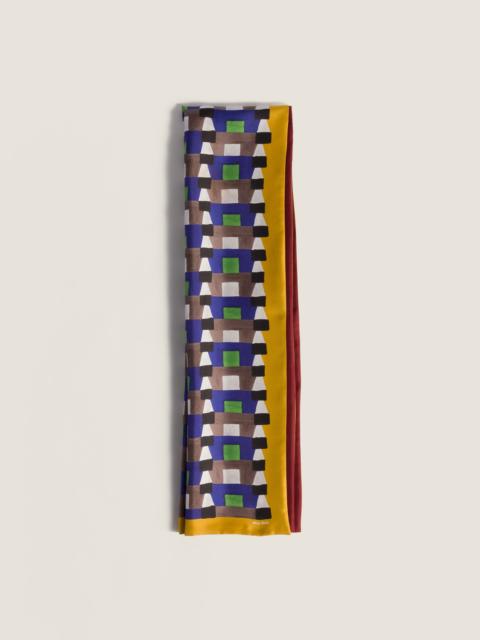 Miu Miu Printed silk scarf