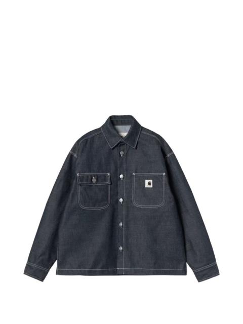 Carhartt contrast-stitch denim jacket