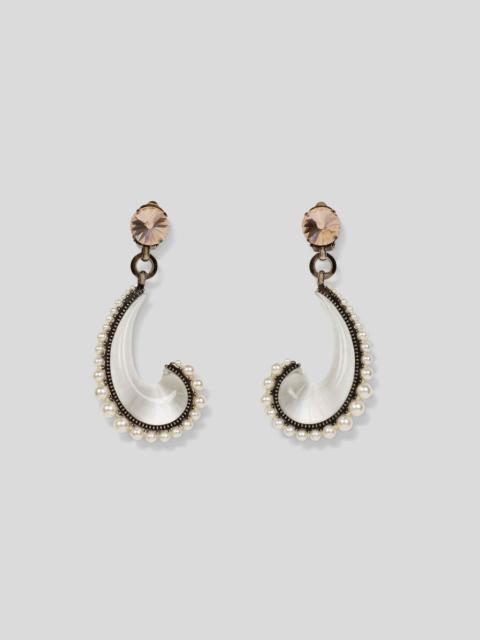 Etro PAISLEY EARRINGS WITH PEARLS