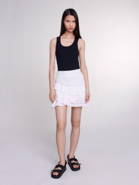 maje Rib knit tank top