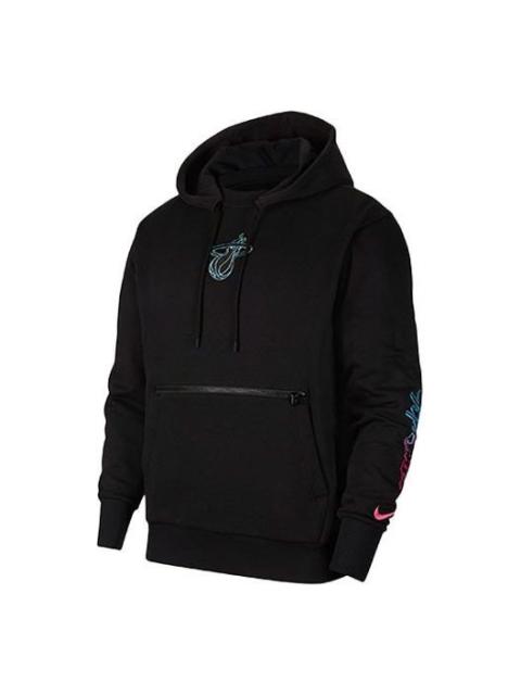 Nike Nike Courtside Miami Heat Basketball Sports Printing Black CN1815-010