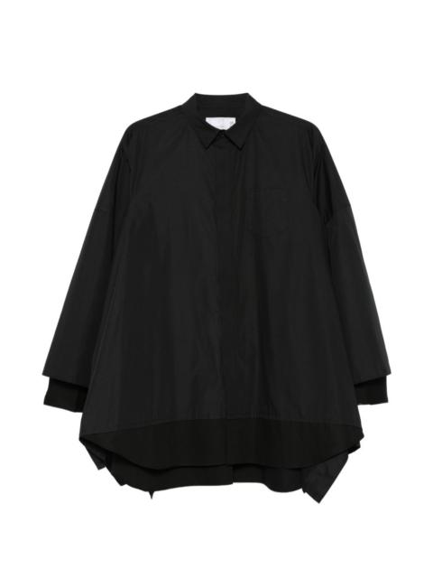 sacai chest-pocket layered shirt