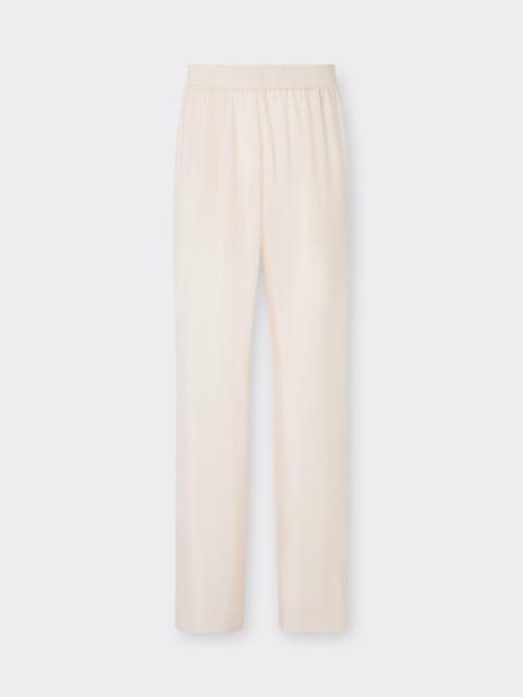 Ferrari Wide-Leg Trousers in Cupro Twill